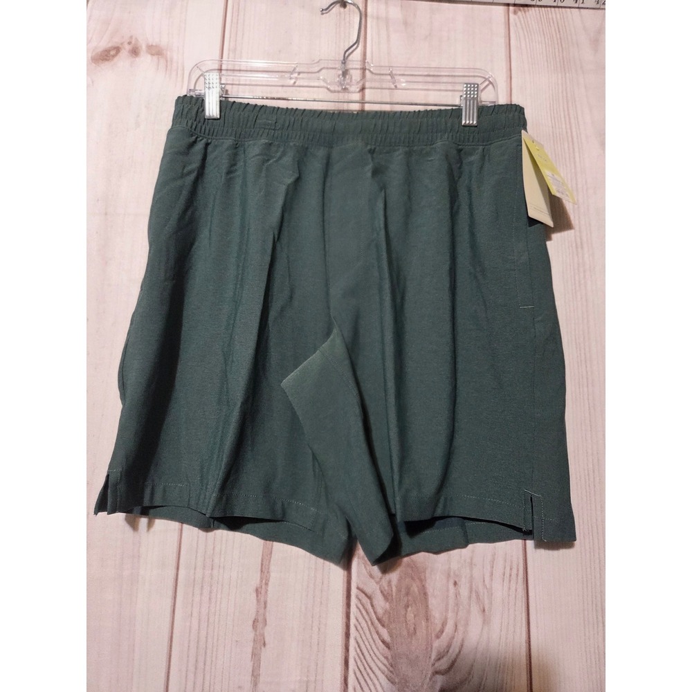All in Motion Mens 8 Inch Everyday Woven Shorts Dark Teal Green Medium NWT